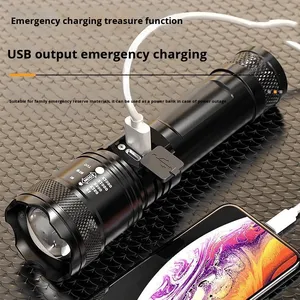 Super Bright <strong>Rechargeable</strong> AA USB Zoom LED <strong>Spotlight</strong> with 1000+ Lumens IP65 Waterproof 400-500m Beam Distance for Outdoor Use - Product Image 5