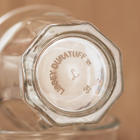 Logo imprimé tasses à expresso durables 7oz tasses à café en verre trempé à fond lourd pour Latte Cappuccino verre à boire cristal clair