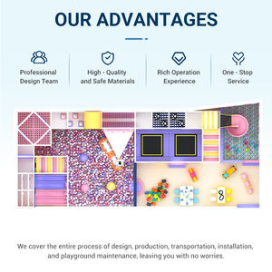 Équipement de jeu pour enfants personnalisé pour les magasins de quartier, grand équipement de terrain de jeu intérieur pour enfants avec piscine à balles et toboggan - Product Image 4