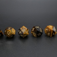 Cadeau spécial, jeu de rôle, jeu de dés en pierres précieuses réelles pour les amateurs de jeux, Dungeons and Dragons