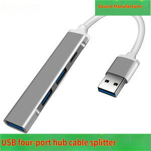 In Stock 4 in 1 USB Type-C Hub 2.1 Aluminum Alloy Hi-Speed USB 3.0 Ports Widely Compatible <b>USBC</b> Laptops Type C Devices Hub - Product Image 3