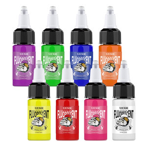 <span class=keywords><strong>Tinta</strong></span> <span class=keywords><strong>Fluorescente</strong></span> para Tatuajes Uink, Nueva, Transfronteriza, 8 Colores, 15 ml, Botella Individual, Modelo TI-05, Origen Zhejiang - Product Image 5