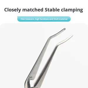 Stainless Steel Ophthalmic Micropincer <strong>Forceps</strong> Scleral Pin <strong>Forceps</strong> Straight-Curved Reverse Semi-Circular Cataract <strong>Forceps</strong> - Product Image 2