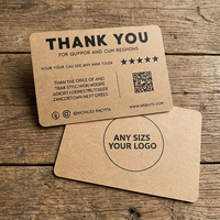Cartes de remerciement personnalisées avec logo en or, impression offset personnalisée, cartes postales avec logo, cartes de remerciement professionnelles personnalisées