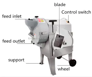 Kartoffel waschmaschine Schäl schneider Schneide maschine für Kartoffel streifen Kartoffeln Waschen Reinigung Peeling Schneide maschine für Pommes Frites