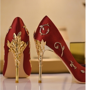 Элегантные дизайнерские джутовые женские ультра-туфли на шпильке, стильные заостренные модные летние свадебные туфли для невесты - Product Image 3