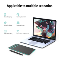 Tableta Gráfica Kstar con 8192 Niveles de Presión, 6 Teclas Express, Interfaz USB, Resolución de Lápiz de 5080 LPI, Área Activa de 6.6x4.1 Pulgadas