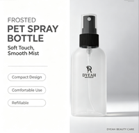 Flacon pulvérisateur vide en PP/PET mat dépoli de 75 ml avec pulvérisateur à brume fine pour brume faciale, aromathérapie et emballage cosmétique