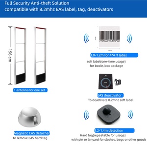 Tần số cao RF Chống Trộm Cổng quần áo cửa hàng an ninh Hệ thống báo động <span class=keywords><strong>EAS</strong></span> Hệ thống chống trộm ăng ten trộm cắp bảo vệ trong các cửa hàng - Product Image 4