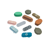 Capuchon de bouton d'alimentation en silicone étanche OEM, cache-poussière pour port USB, bouchon de protection avec impression sérigraphique pour boutons et clavier