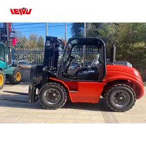 Fábrica Atacado Novo 3 Ton 3.5 Ton Diesel Fork Lift All Terrain 4WD 3m 4m 4.5m 5m 6m Elevação Heights Road Empilhadeira - Product Image 4