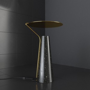 Lámpara de Mesa de Mármol E27 LED con Interruptor, Lámpara Decorativa para Dormitorio o Estudio - Product Image 2