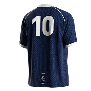 Maillot de football d'équipe avec col polo en V, tissu respirant et à séchage rapide pour les séances d'entraînement et les matchs décontractés - Product Image 4