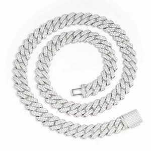 Custom Length Diamond Cuban Link <b>Chain</b> Hip Hop Style Necklace for <b>Rappers</b> Stage Performance Available for Export Price - Product Image 4