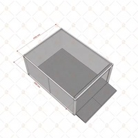Maison modulaire préfabriquée pliable, moderne, à faible coût, utilisable comme entrepôt, étanche