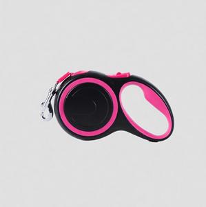 Correa Retráctil de Lujo para Perros de 5m, Rosa/Negra, Diseño Resistente con Liberación Rápida para Perros de hasta 50kg, Venta al Por Mayor, OEM, ODM - Product Image 1