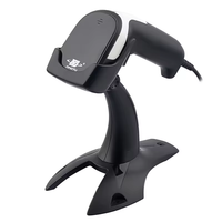 Lecteur de codes-barres 2D sans fil avec support, lecteur de codes QR haute vitesse DYscan, déclencheur manuel portable pour l'inventaire en magasin