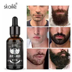 Skailie Wholesale Private Label Natural Organic Custom Logo Mens Skin Care Beard Serum Oil And Balm Growth Kit Set