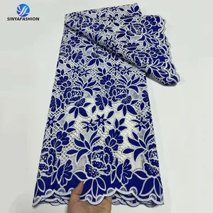 Sinya Guipure Cord Lace Embroidery Fabric Flower Guipure Lace Luxury Women For Ceremonial Dress