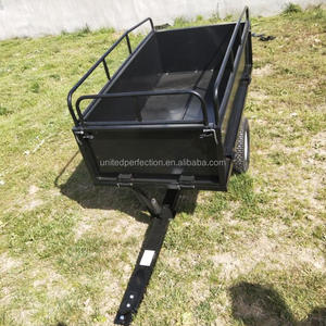 Remolque utilitario ATV multiusos de servicio pesado, rueda baja MOQ para remolques ATV y motocicletas, remolque detrás del vagón de jardín - Product Image 5