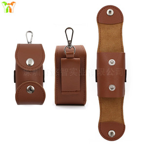 Sacs de golf en cuir PU en stock, lot de 2, sac de golf avec support de clubs à suspendre à la taille et sac d'accessoires de golf. - Product Image 3