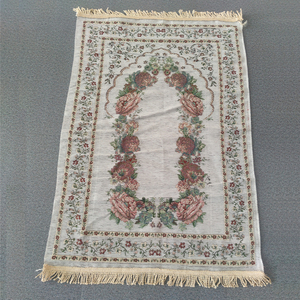 Prix usine fabricant fournisseur tapis de prière musulman portable, tapis de prière 70x110cm pour la maison, la mosquée, le voyage - Product Image 1