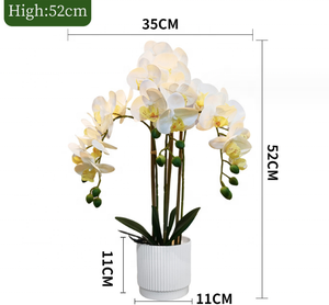 Bán buôn hoa nhân tạo Latex hoa phong lan hoa phong lan trong chậu cho trang trí đám cưới - Product Image 3