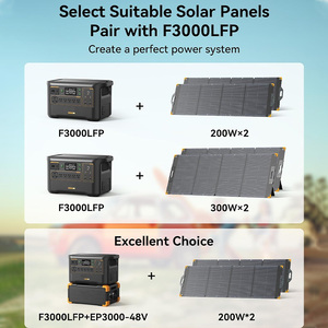 ระบบพลังงานแสงอาทิตย์ 3072Wh พร้อมเครื่องสำรองไฟสำหรับตั้งแคมป์กลางแจ้ง เครื่องกำเนิดพลังงานแสงอาทิตย์สำหรับแบตเตอรี่ภายนอก ธนาคารพลังงานแบบพกพาสำหรับใช้ในบ้าน - Product Image 5