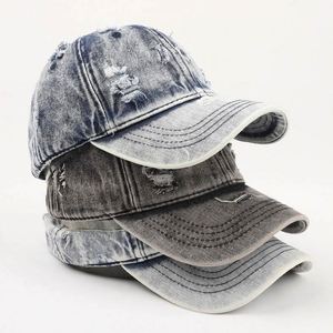 Casquette de baseball vintage en jean, style Dad Hat, personnalisée, délavée et vieillie, unisexe, sportive, formelle, toutes saisons, vente en gros - Product Image 2