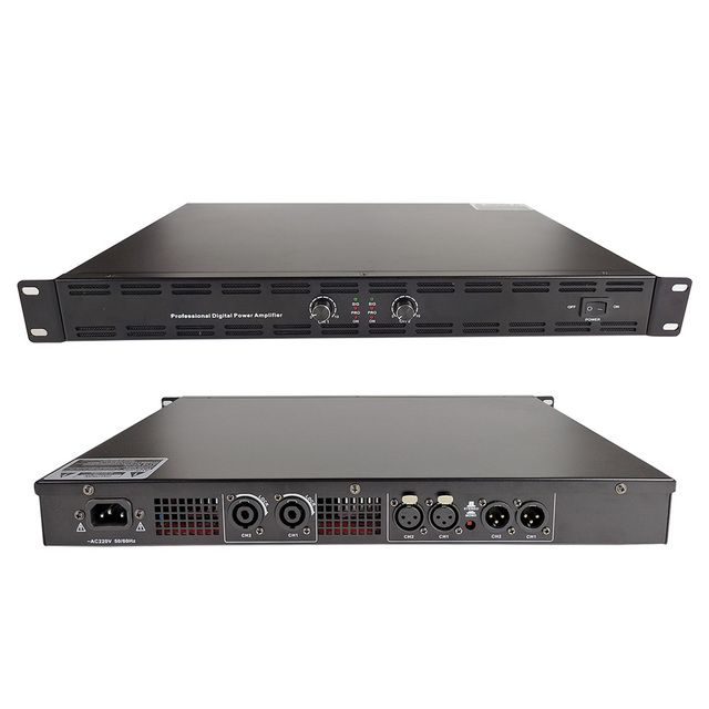 Professional Audio Profesional 2*800W Power Amplificador 1U Audio and Video Products for DJ Subwoofer Speakers