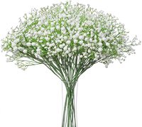 Fleurs artificielles en gros, fausses fleurs de gypsophile, bouquet de gypsophile, fleurs au toucher réel pour la décoration de la maison, des mariages et des jardins