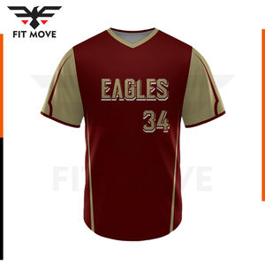 เสื้อเจอร์ซีย์เบสบอลแฟชั่นคอวีเสื้อเจอร์ซีย์แห้งเร็วใส่ได้ทั้งชายและหญิง - Product Image 2