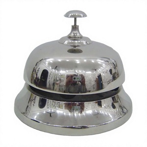 <b>Decorative</b> Table Bell Easy Portable Brass Calling Bells Lightweight Premium Quality Tabletop Bell For Home School Office <b>Decor</b> - Product Image 1