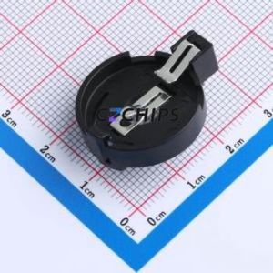 BS-04-A1BK004 Button & Strip Battery Connector Through hole Component (THT) Connector Battery Holder CR2032 Brass Tin - Product Image 1