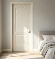 Porte d'entrée pivotante de luxe insonorisée en MDF composite finition PVC pour chambre, couloir et résidence
