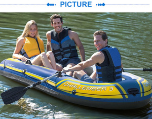 Juego de Bote Inflable Intex 68370 <span class=keywords><strong>Challenger</strong></span> 3, <span class=keywords><strong>Kayak</strong></span> Inflable, Bote para Campamento, Pesca, Plegable y Conveniente - Product Image 5