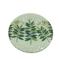 Service OEM 100% Passe au lave-vaisselle Assiette à salade en mélamine imprimée sur mesure Assiettes rondes en plastique Vente en gros