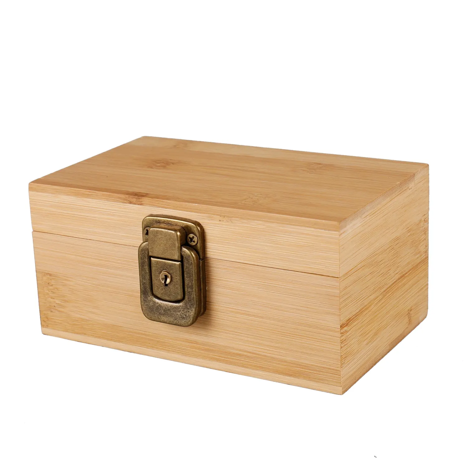 Custom Small Simple Empty Bamboo Gift Packaging Box Rustic Wooden Box