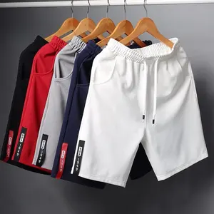 Beach Shorts men 5" Casual Plain Color Elastic Waist Printed Pants Jogger Pants Manufacturer