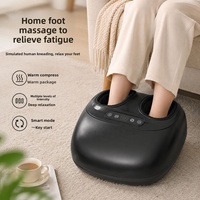 Masseur de pieds enveloppant complet avec compression par airbag, pétrissage, chaleur, 6 modes, 3 niveaux d'intensité et contrôle par minuterie pour la maison