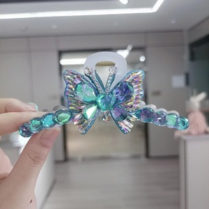 Strass De Luxe Cheveux Griffe Femmes Brillant Couleur Temprement Épingle <span class=keywords><strong>À</strong></span> Cheveux Cheveux <span class=keywords><strong>Crabe</strong></span> Pour Filles <span class=keywords><strong>Pince</strong></span> <span class=keywords><strong>À</strong></span> Cheveux Accessoires - Product Image 4