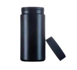 8oz 250ml HDPE nero cromo sport nutrizione bottiglia di plastica per pillole in polvere - Product Image 1
