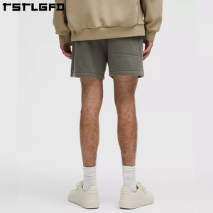 Short de survêtement en coton écologique et personnalisé pour hommes, bas baggy, longueur genou, style décontracté, fabricant OEM - Product Image 5