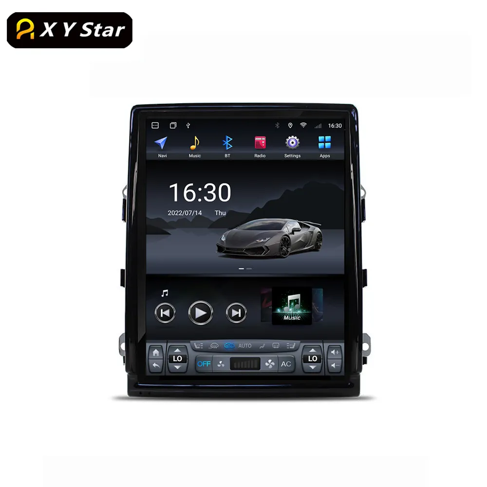 Xystar Verticale Touch Screen 10.4 Inch 8 + 256 Android Auto Dvd Video Speler Auto Radio Voor Cayenne 2011-2016