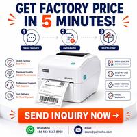 Printer Label Thermal GP-9124D Harga Pabrik, MOQ 1 buah, OEM/ODM, Produsen Langsung Berpengalaman 20 Tahun