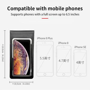Support téléphone étanche Yueli noir pour guidon de vélo, écran tactile avec fonction de rotation - Product Image 4