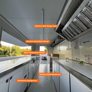 Chariot alimentaire carré OEM, conception et couleur personnalisées, 4m, 5m, 6m, chariots mobiles <span class=keywords><strong>de</strong></span> vente ambulante <span class=keywords><strong>de</strong></span> glaces, pizzas, cafés, en-cas, camions <span class=keywords><strong>de</strong></span> nourriture - Product Image 3