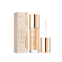 Fard à paupières liquide pailleté or champagne, effet métallique, longue tenue, waterproof, maquillage pour les yeux, fabricant OEM ODM, marque privée
