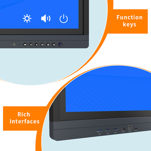 Lớp phủ chống vân tay 75 inch tương tác màn hình phẳng màn hình cảm ứng bảng trắng thông minh cho các bài thuyết trình và học tập tương tác - Product Image 5