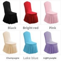Housse de chaise élastique antidérapante en fibre synthétique haut de gamme, couleur unie, style minimaliste, décorations de chaises de banquet pour hôtels
